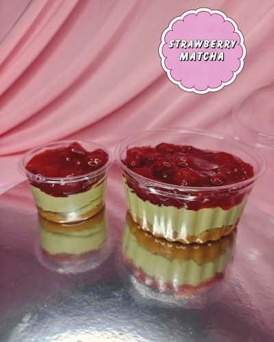 Strawberry Matcha Cheesecake